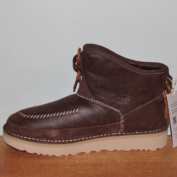 Ugg Campfire Regenerate Crafted Boots Mens 7 11 Womens 8 12 Brown Suede - Picture 3 of 6